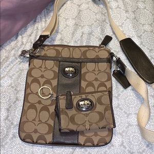 Coach cross body bad and wallet